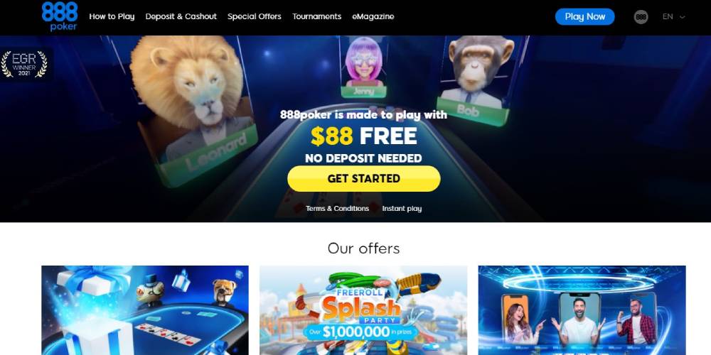 بوكر 888 – أحد أفضل المواقع للعب