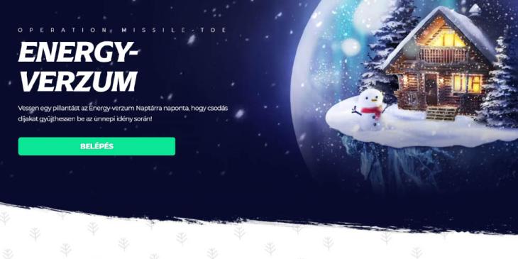 Karácsonyi kaszinó ajánlat vár az Energy Kaszinó oldalán