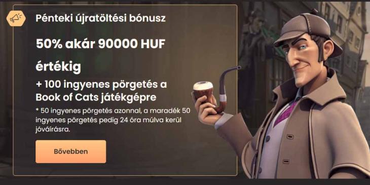 Befizetési bónuszok minden pénteken