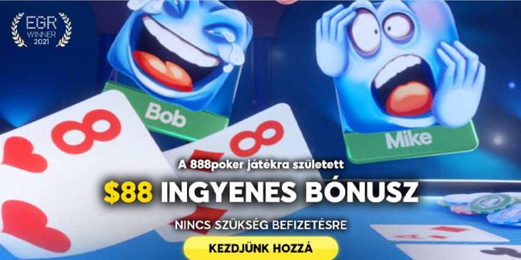 Befizetés nélküli 888poker bónusz újaknak