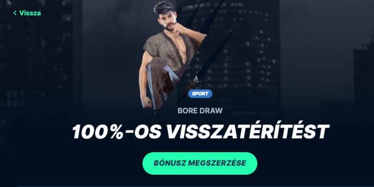 Playzilla Sport 100% Visszatérítés focira – Bore Draw