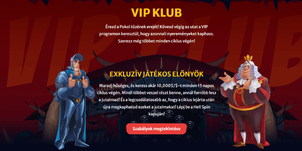 Hellspin VIP ajánlat