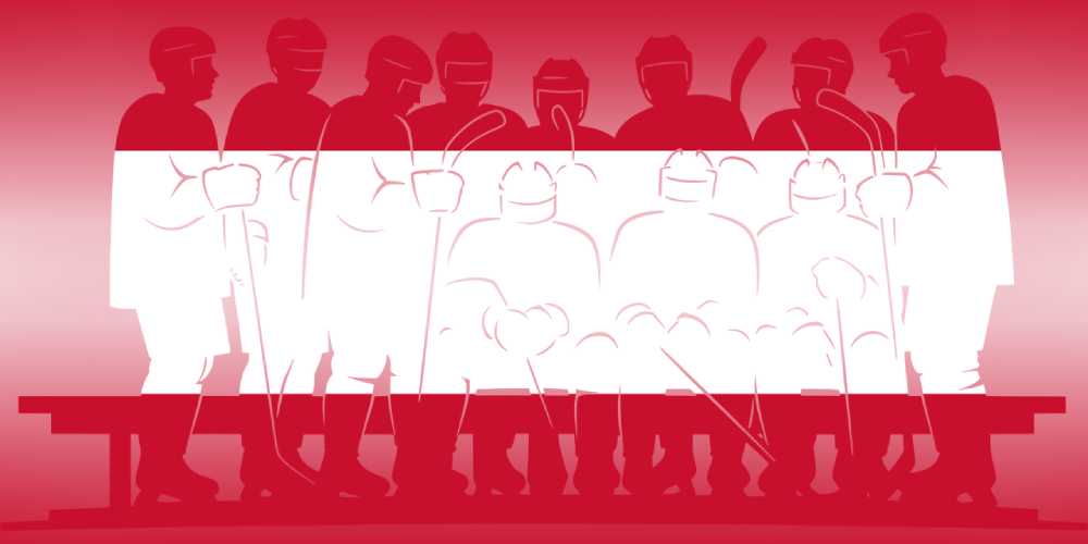 ausztria zászló hokival - legjobb ice szorzók január 1.-re