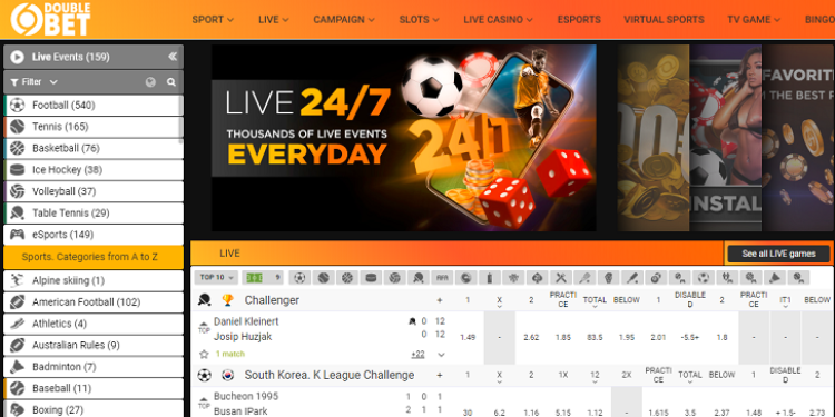 DoubleBet Fogadóiroda Slide 1