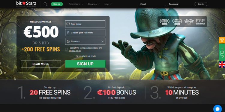BitStarz Kaszinó Slide 1
