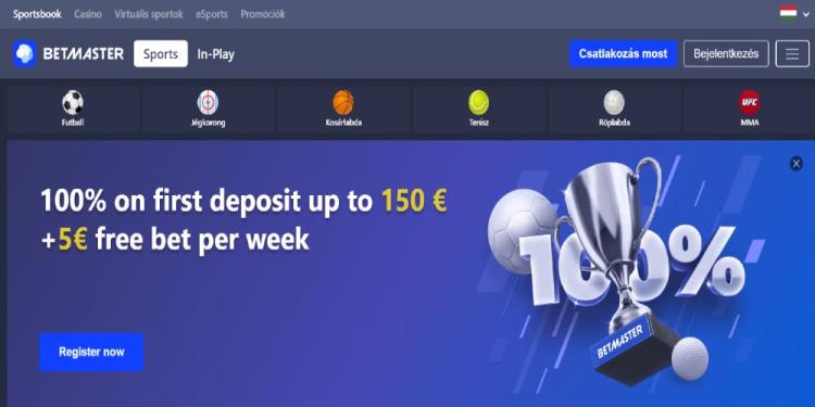 Betmaster Fogadóiroda Slide 1