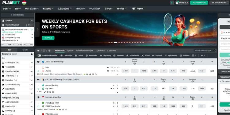 PlanBet Fogadóiroda Slide 1