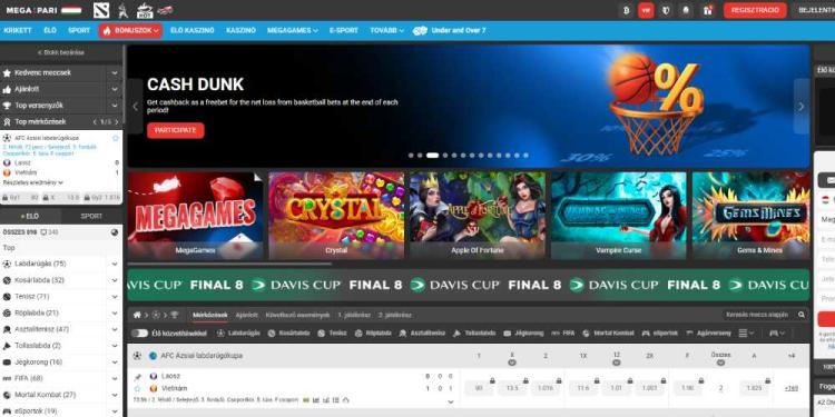 Megapari Fogadóiroda Slide 1