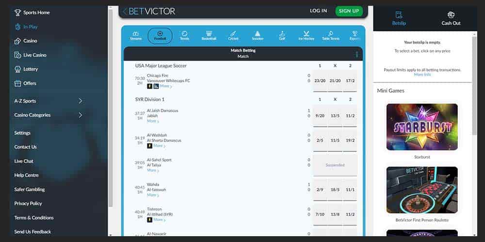 review about betvictor