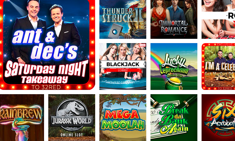 32Red Mobile Casino Featured Games