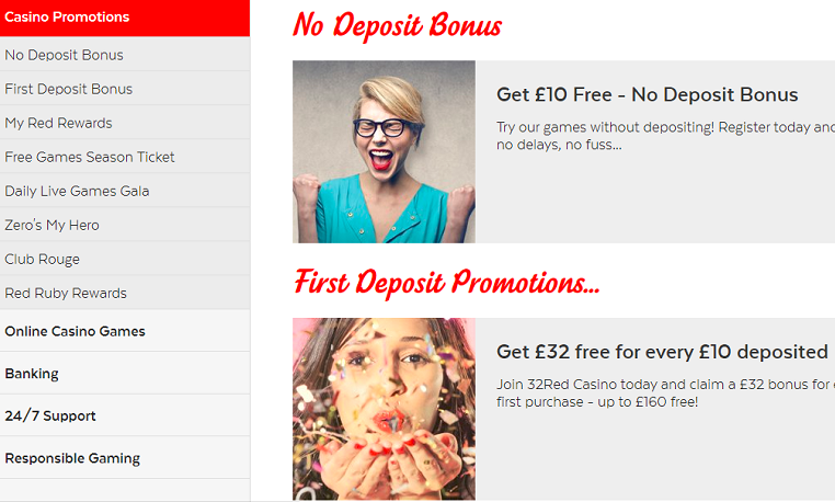 32Red Mobile Casino Promotions