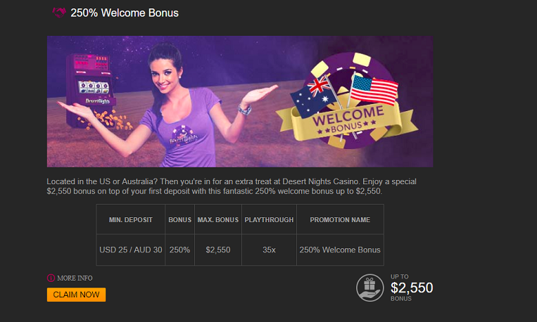 Desert Nights Casino Promo