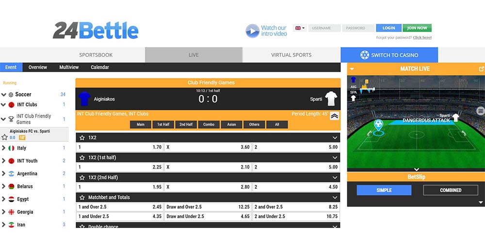 review about 24bettle sportsbook