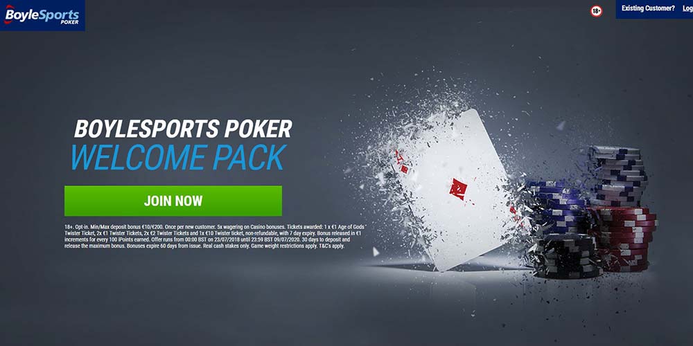 Boylesports Poker Welcome Bonus
