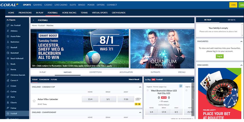review about coral sportsbook