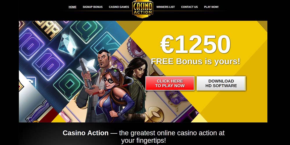 review about casino action