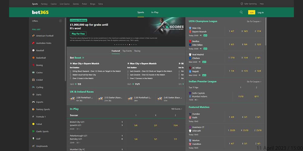 about bet365 Sportsbook