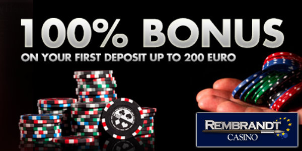 Start with a €400 New Player Bonus Package at Rembrandt Casino!