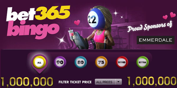 Join Bet365 Bingo for your chance to win a share of £1,000,000!