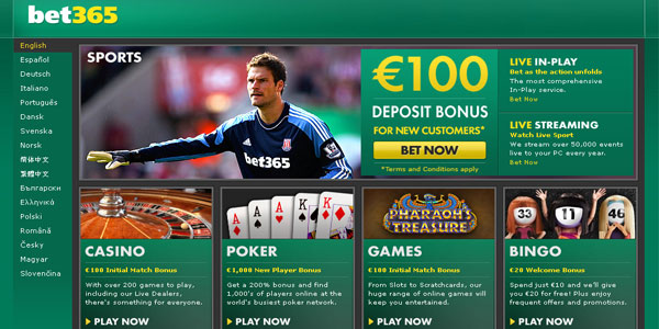 Weekly Casino Bonuses On The House at Bet365 Casino!