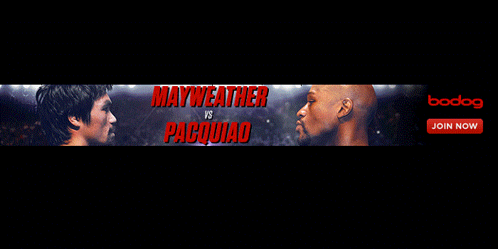 100% Max. $100 First Deposit Bonus at Bodog Sportsbook for Mayweather v Pacquiao!