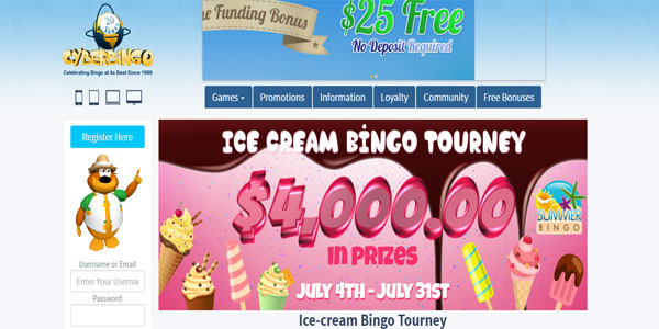 Take Part in the CyberBingo Ice Cream Bingo Tournament!