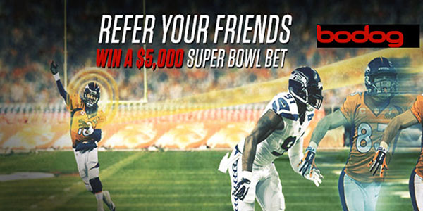 Refer Your Friends to Bodog and You’ll Win a $5,000 Super Bowl Bet