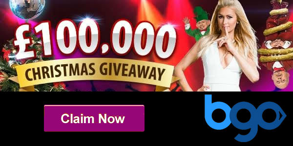 Receive up to £50,000 in the £100,000 Christmas Giveaway at Bgo Casino