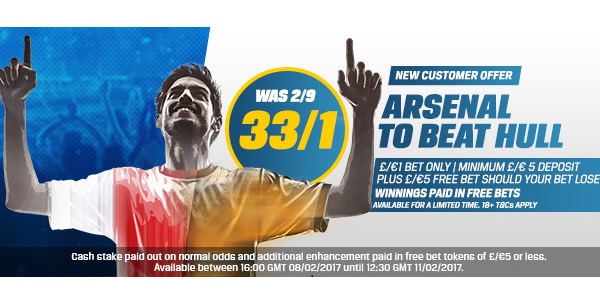 Coral Sportsbook Offers the Best Odds For Arsenal vs Hull