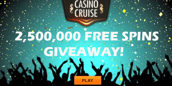 Take your Share of the 2,500,000 Free Spins Giveaway at Casino Cruise