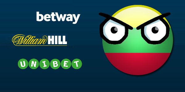 Betway, Unibet and William Hill Blacklisted in Lithuania