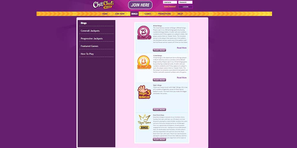 review about chit chat bingo