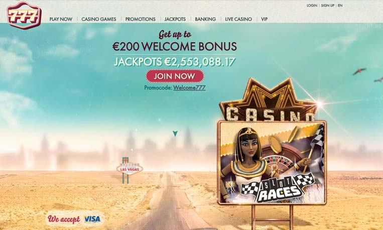 The lateset review about 777casino is to be found at GamingZion's online casino directory
