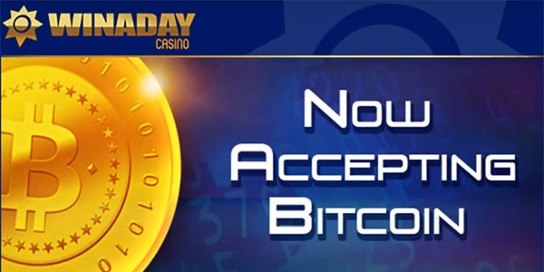 You Can Now Gamble with Bitcoin Online at WinADay Casino!