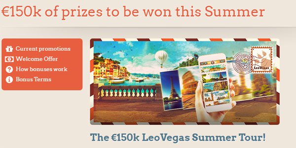 The €150k LeoVegas Summer Tour is Offering Free Vacation Packages to Europe!