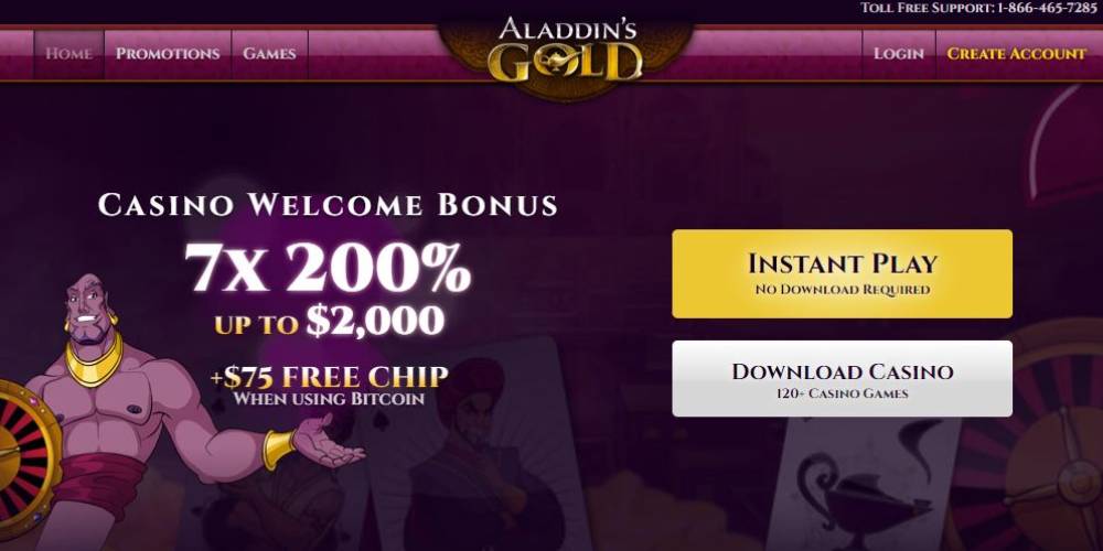 Aladdin’s Gold Casino Welcome Bonus