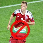Bendtner Punished for Advertising Paddy Power on his Underpants
