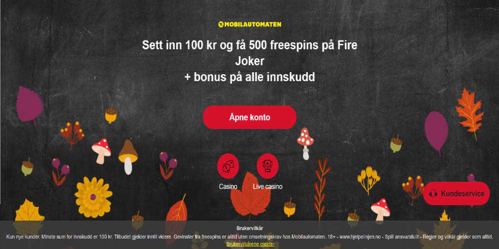 Mobilautomaten Casino Welcome Bonus