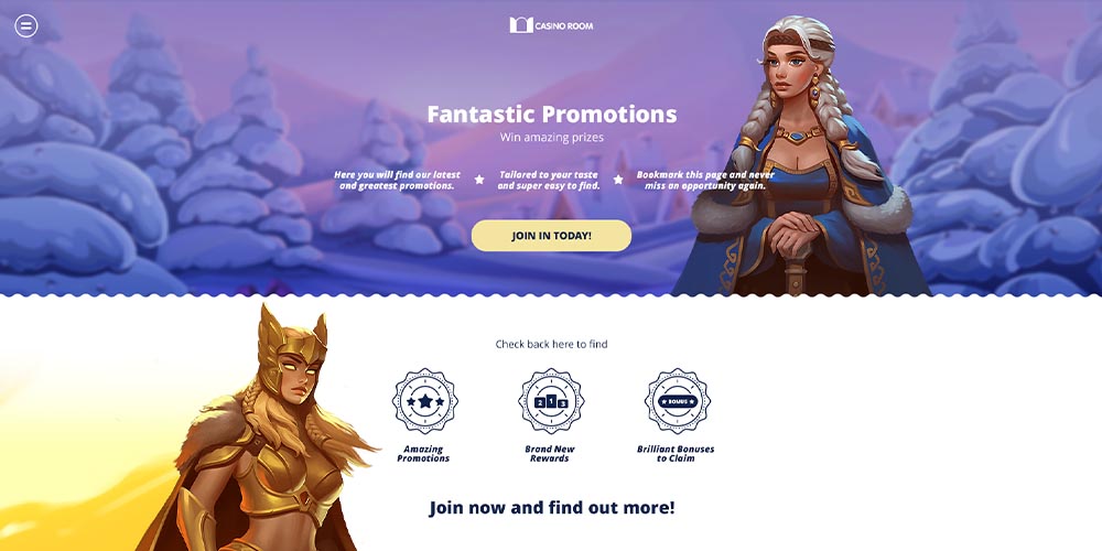 Review about Casino Room promotions, the best online casino promotions