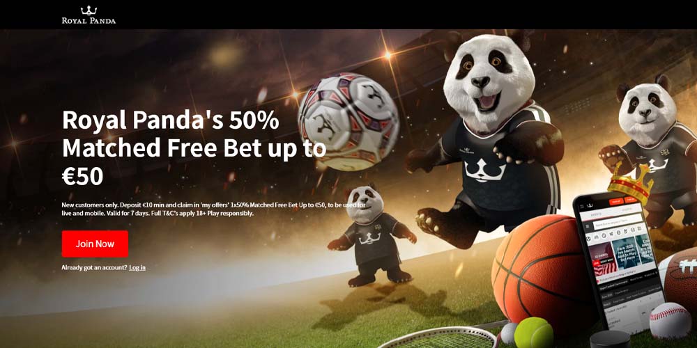 Royal Panda Sportsbook Welcome Bonus