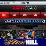 William Hill Live Sports Betting in the ESPN Goal App