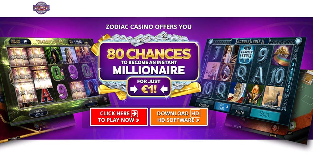 Zodiac Casino Welcome Bonus