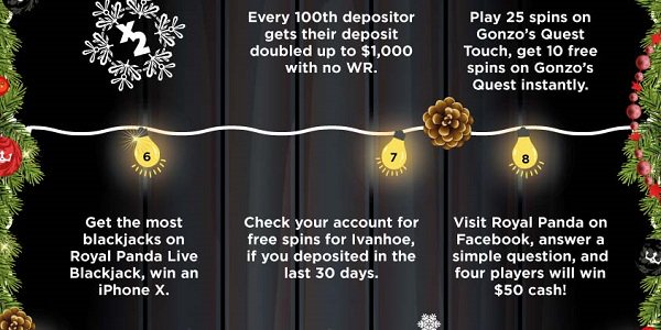 Join Royal Panda Casino and Win an iPhone X for Christmas!