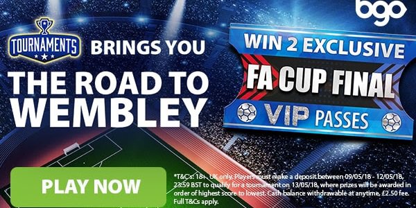 Play at bgo Casino and Win FA Cup Final Tickets