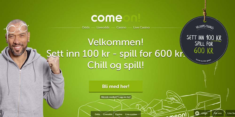 ComeOn! Casino Norway Welcome Offer