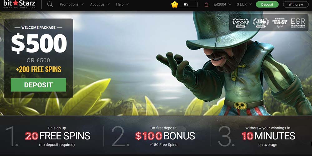 BitStarz Casino First Deposit Bonus