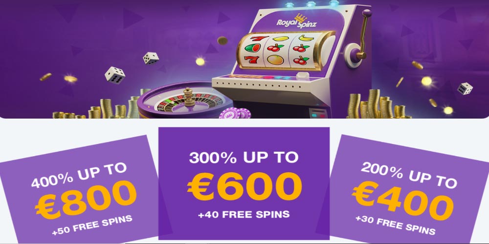 RoyalSpinz Casino Welcome Bonus