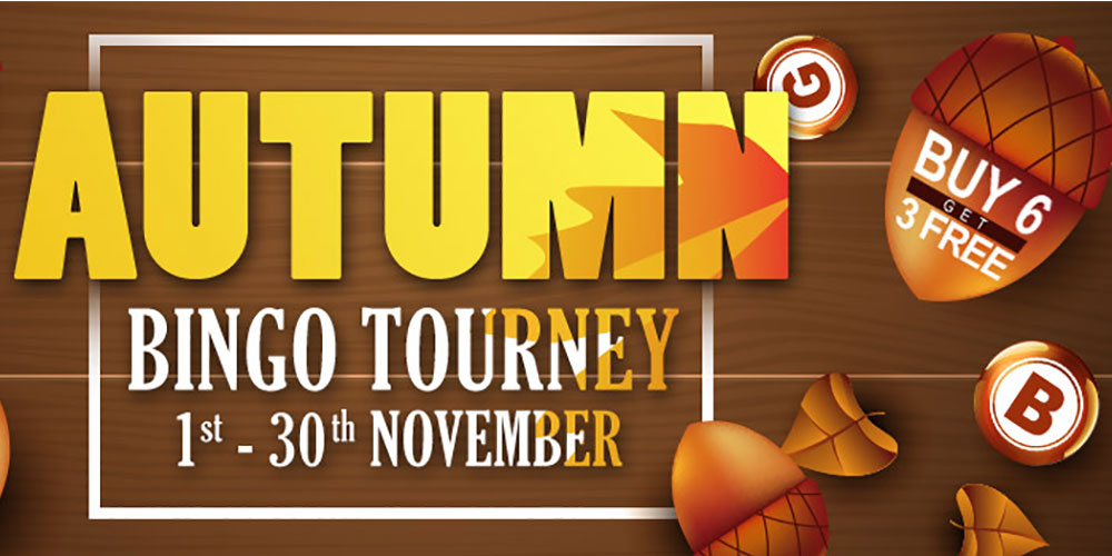 Join the €1,200 Autumn Bingo Tourney at CyberBingo