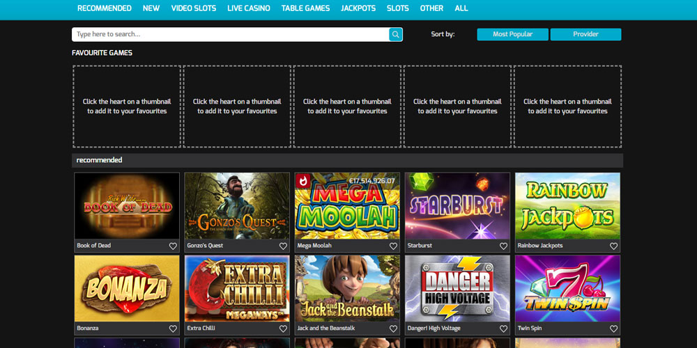 Screenshot of Hello Casino