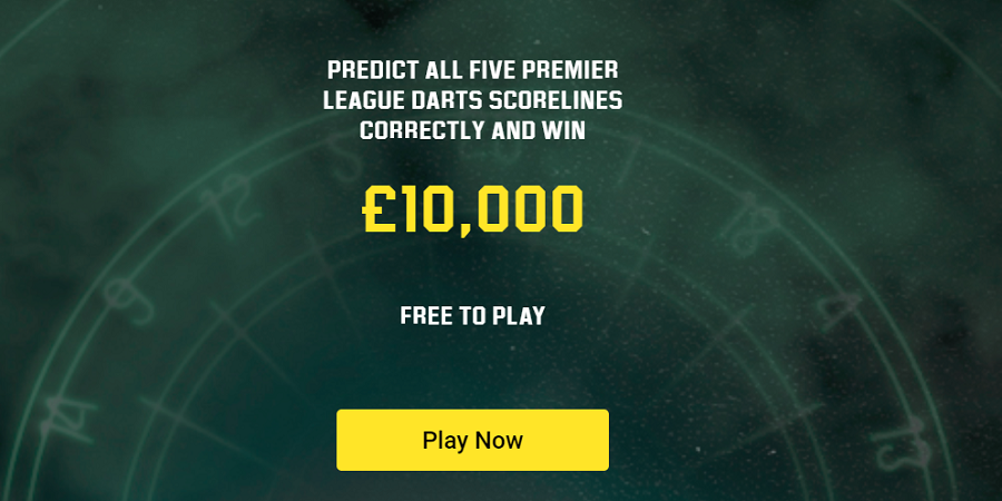 Premier League 2019 Darts Betting Offers from Unibet Sportsbook Pay You GBP 10k